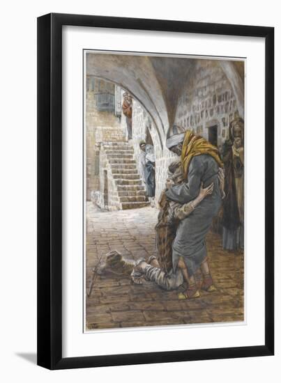 The Return of the Prodigal Son, Illustration for 'The Life of Christ', C.1886-96-James Tissot-Framed Giclee Print