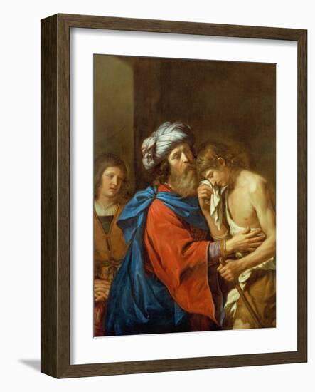 The Return of the Prodigal Son-Guercino (Giovanni Francesco Barbieri)-Framed Giclee Print