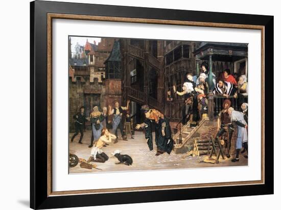 The Return of the Prodigal Son-James Tissot-Framed Art Print