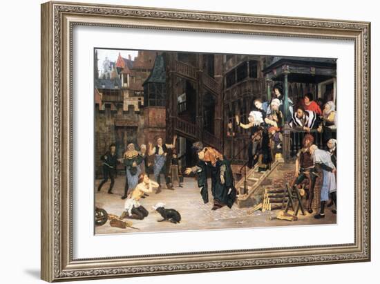 The Return of The Prodigal Son-James Tissot-Framed Art Print