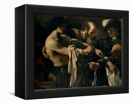 The Return of the Prodigal Son-Guercino (Giovanni Francesco Barbieri)-Framed Premier Image Canvas