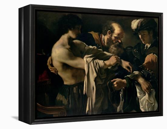 The Return of the Prodigal Son-Guercino (Giovanni Francesco Barbieri)-Framed Premier Image Canvas