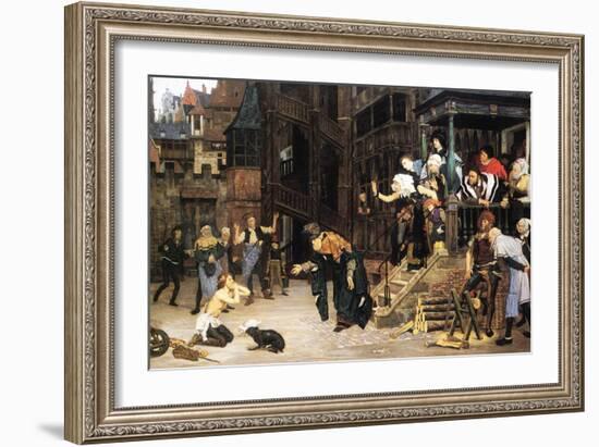 The Return of The Prodigal Son-James Tissot-Framed Art Print