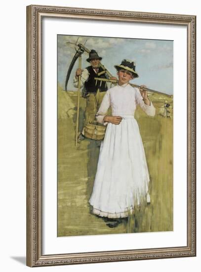 The Return of the Reapers-Henry La Thangue-Framed Giclee Print