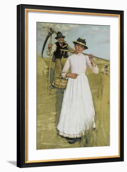 The Return of the Reapers-Henry La Thangue-Framed Giclee Print