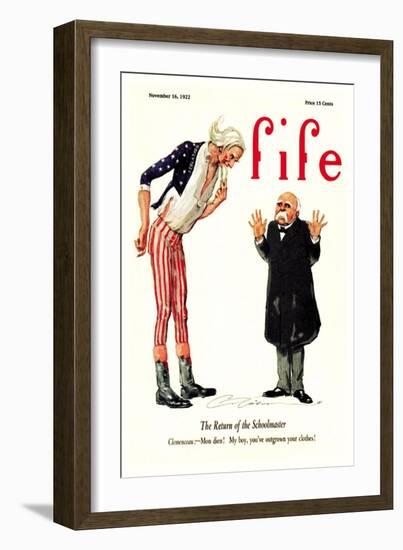 The Return of the Schoolmaster-null-Framed Art Print