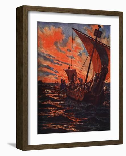 The Return of the Vikings-John Harris Valda-Framed Giclee Print