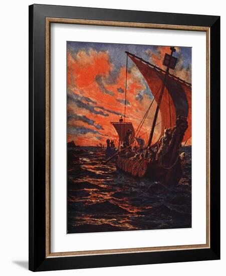 The Return of the Vikings-John Harris Valda-Framed Giclee Print