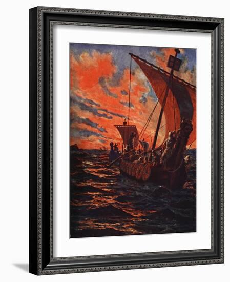 The Return of the Vikings-John Harris Valda-Framed Giclee Print