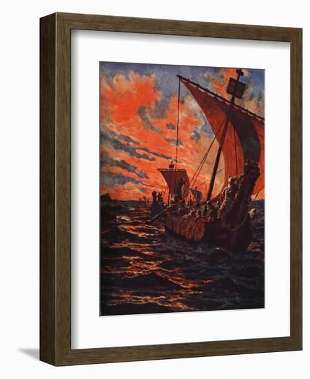 The Return of the Vikings-John Harris Valda-Framed Giclee Print