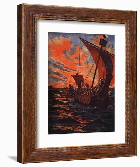 The Return of the Vikings-John Harris Valda-Framed Giclee Print