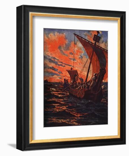 The Return of the Vikings-John Harris Valda-Framed Giclee Print