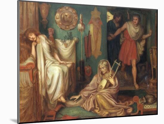 The Return of Tibullus to Delia, 1868-Dante Gabriel Rossetti-Mounted Giclee Print