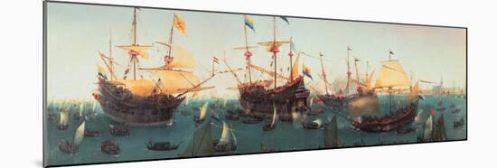 The Return to Amsterdam of the Second Expedition to the East Indies, 19 July 1599-Hendrick Cornelisz Vroom-Mounted Giclee Print