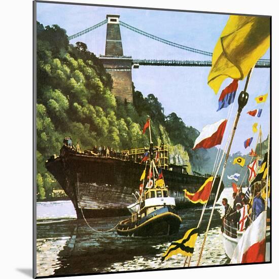 The Return to Bristol of Brunel's Great Ship the Ss Great Britain-English School-Mounted Giclee Print