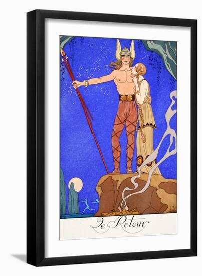 The Return-Georges Barbier-Framed Giclee Print