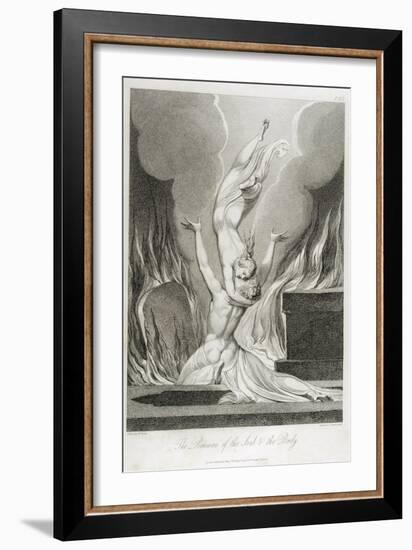 The Reunion of the Soul and the Body, Pl.13-William Blake-Framed Giclee Print