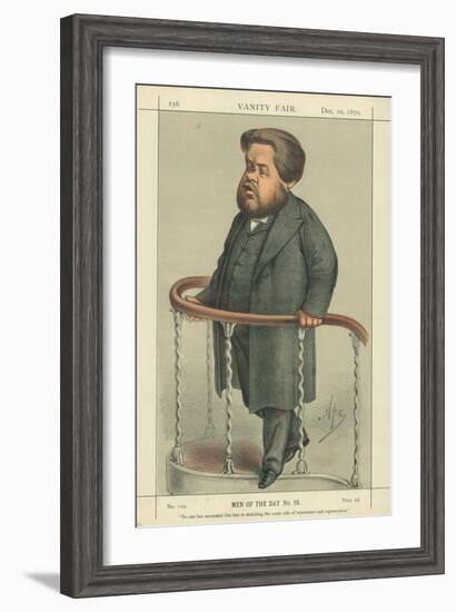 The Rev Charles Spurgeon, Noone Has Succeeded Like Him in Sketching the Comic Side of Repentance…-Carlo Pellegrini-Framed Giclee Print