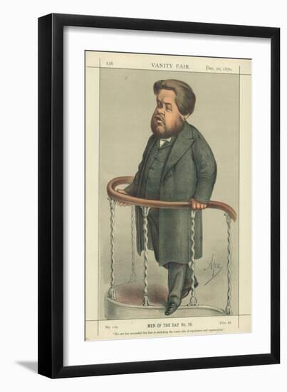 The Rev Charles Spurgeon, Noone Has Succeeded Like Him in Sketching the Comic Side of Repentance…-Carlo Pellegrini-Framed Giclee Print