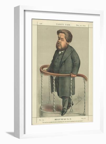 The Rev Charles Spurgeon, Noone Has Succeeded Like Him in Sketching the Comic Side of Repentance…-Carlo Pellegrini-Framed Giclee Print