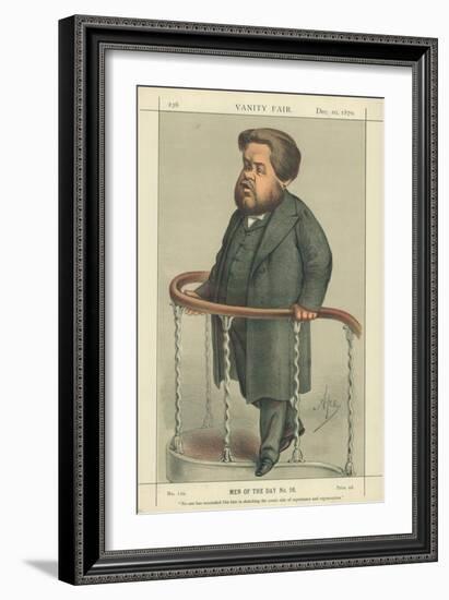 The Rev Charles Spurgeon, Noone Has Succeeded Like Him in Sketching the Comic Side of Repentance…-Carlo Pellegrini-Framed Giclee Print