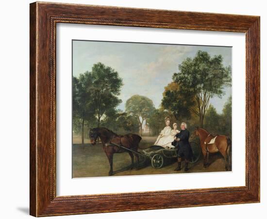 The Rev. Robert Carter Thelwall and Family, 1776-George Stubbs-Framed Giclee Print