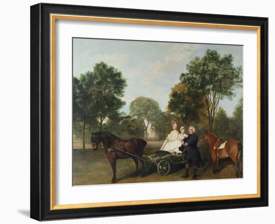 The Rev. Robert Carter Thelwall and Family, 1776-George Stubbs-Framed Giclee Print