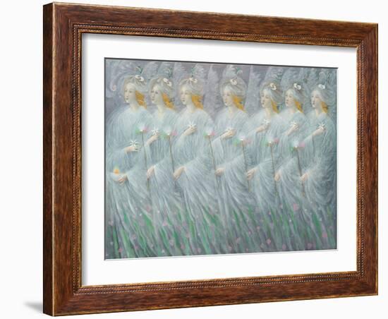 The Revelations of Spring , right panel-Annael Anelia Pavlova-Framed Giclee Print