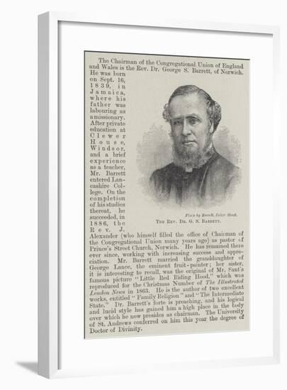 The Reverend Dr G S Barrett-null-Framed Giclee Print