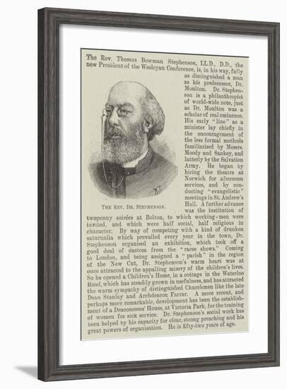 The Reverend Dr Stephenson-null-Framed Giclee Print