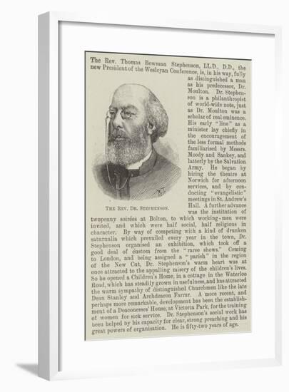 The Reverend Dr Stephenson-null-Framed Giclee Print
