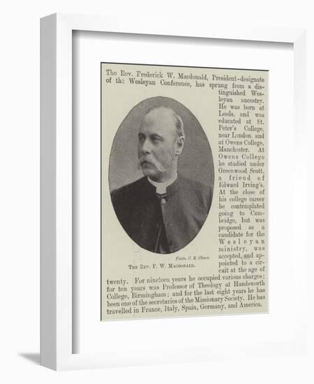 The Reverend F W Macdonald-null-Framed Giclee Print