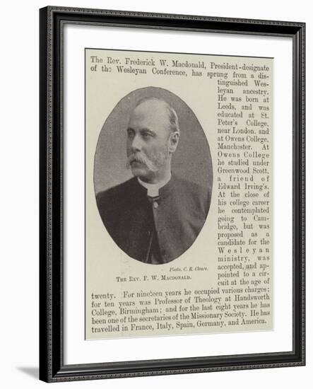 The Reverend F W Macdonald-null-Framed Giclee Print