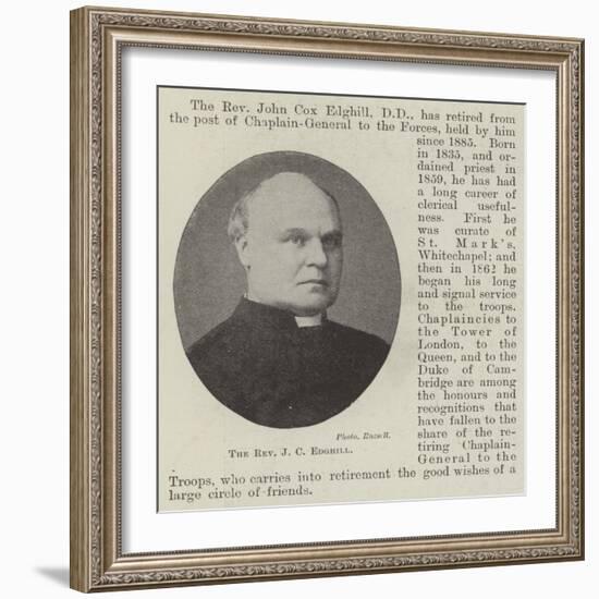 The Reverend J C Edghill-null-Framed Giclee Print