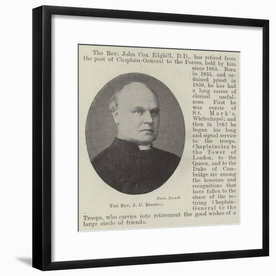 The Reverend J C Edghill-null-Framed Giclee Print
