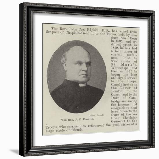 The Reverend J C Edghill-null-Framed Giclee Print