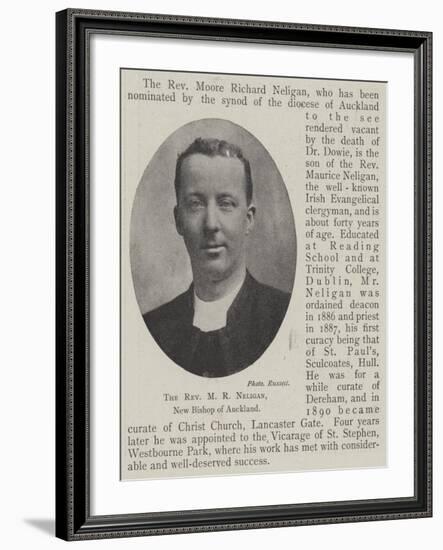 The Reverend M R Neligan, New Bishop of Auckland-null-Framed Giclee Print