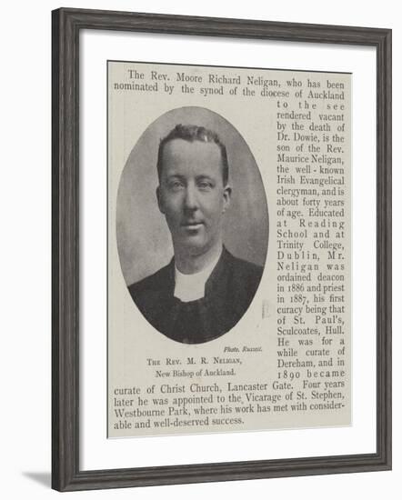 The Reverend M R Neligan, New Bishop of Auckland-null-Framed Giclee Print