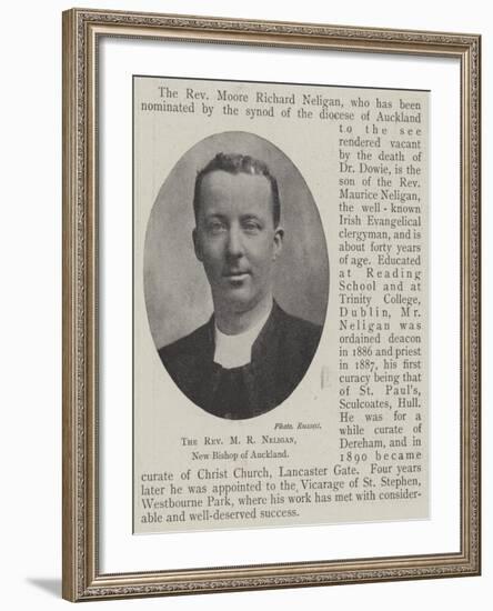 The Reverend M R Neligan, New Bishop of Auckland-null-Framed Giclee Print