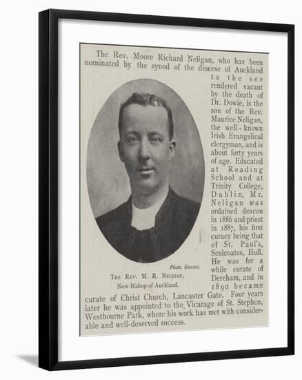 The Reverend M R Neligan, New Bishop of Auckland-null-Framed Giclee Print