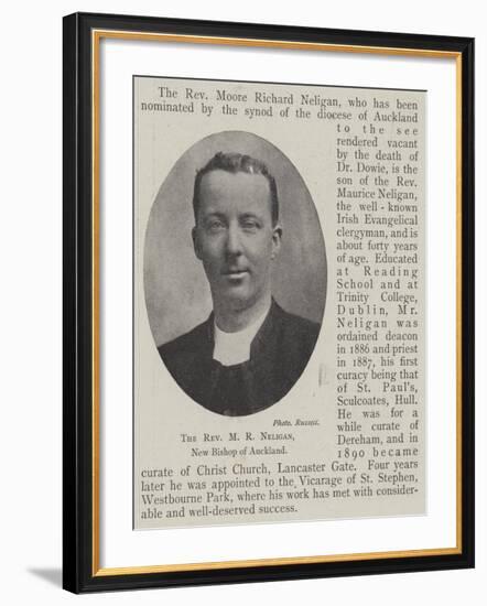 The Reverend M R Neligan, New Bishop of Auckland-null-Framed Giclee Print