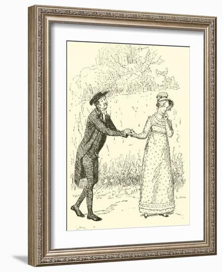 The Reverend Mr Collins Makes Love-Hugh Thomson-Framed Giclee Print