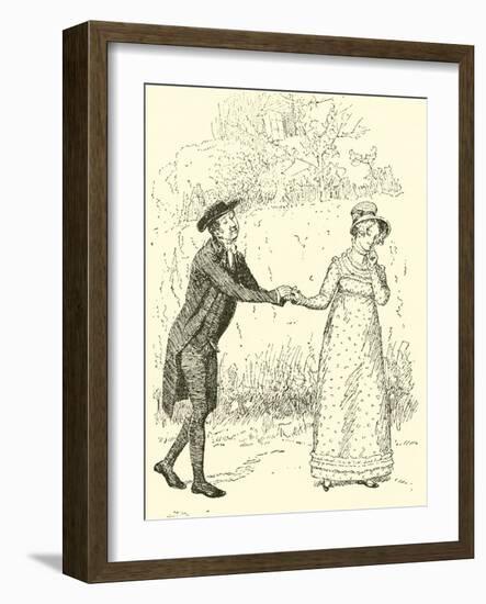 The Reverend Mr Collins Makes Love-Hugh Thomson-Framed Giclee Print