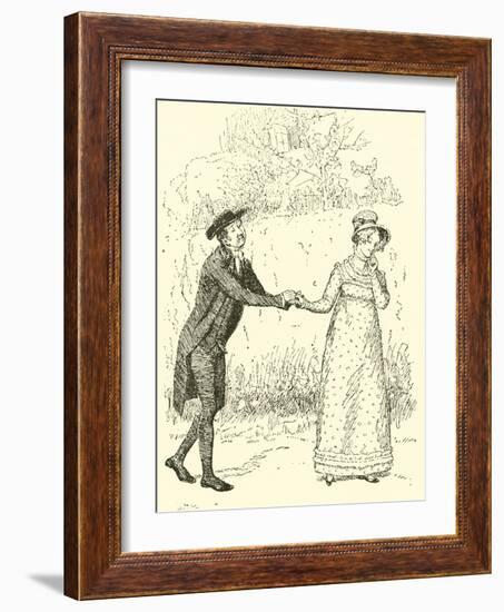 The Reverend Mr Collins Makes Love-Hugh Thomson-Framed Giclee Print