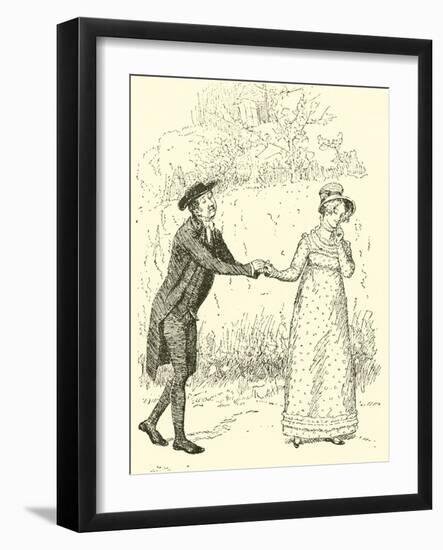 The Reverend Mr Collins Makes Love-Hugh Thomson-Framed Giclee Print