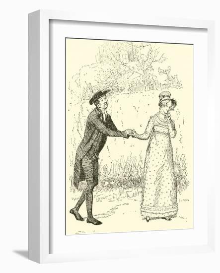 The Reverend Mr Collins Makes Love-Hugh Thomson-Framed Giclee Print