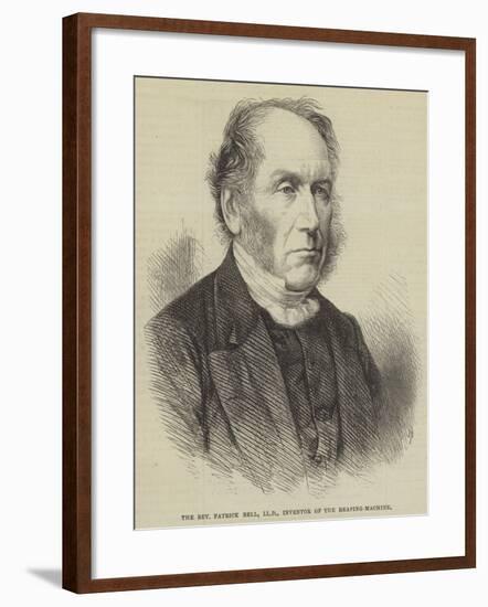 The Reverend Patrick Bell, Lld, Inventor of the Reaping-Machine-null-Framed Giclee Print