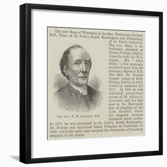 The Reverend R W Forrest-null-Framed Giclee Print