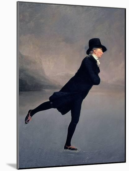 The Reverend Robert Walker Skating on Duddingston Loch, 1795-Sir Henry Raeburn-Mounted Giclee Print