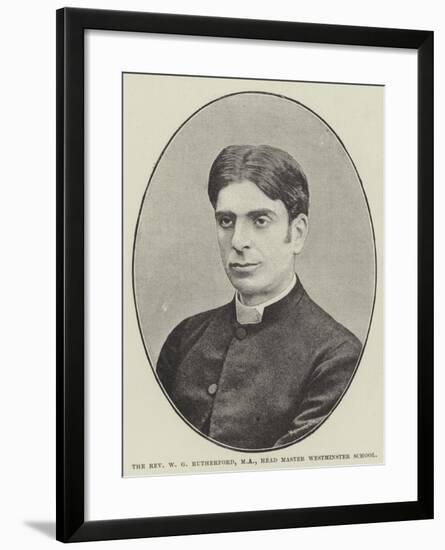 The Reverend W G Rutherford, Ma, Head Master Westminster School-null-Framed Giclee Print